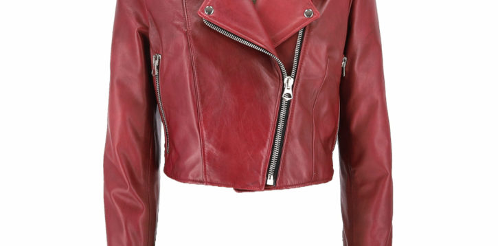 by ROCKETTES Short Chiodo Leather Jacket