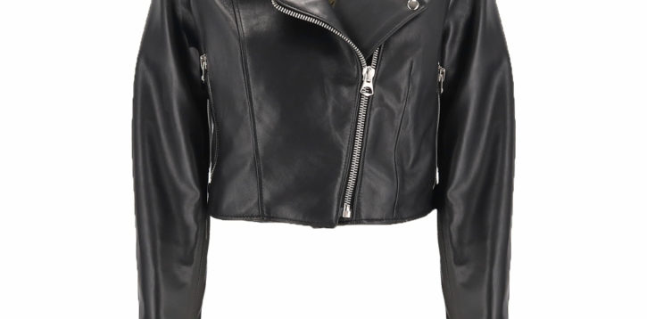 by ROCKETTES Short Chiodo Leather Jacket